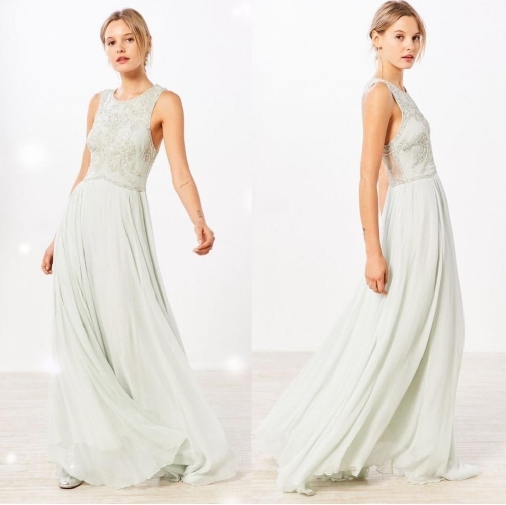 Kimchi Blue Alexandra Urban Outfitters embellished maxi dress size XS